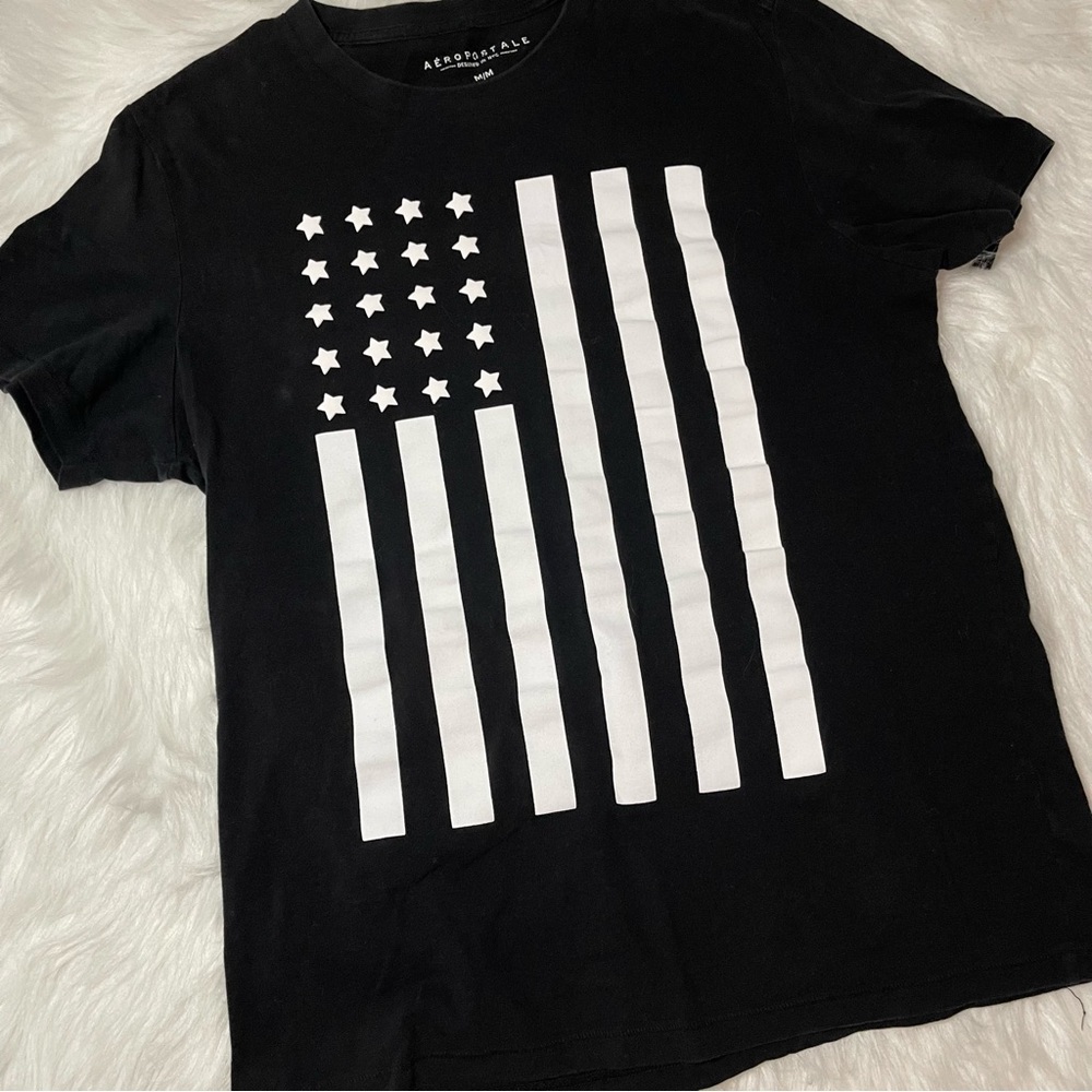 Mens Aeropostale Flag Graphic Tee